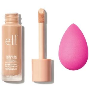 e.l.f. Cosmetics - SHADE 4 MEDIUM - Halo Glow Liquid Filter & Beauty Sponge